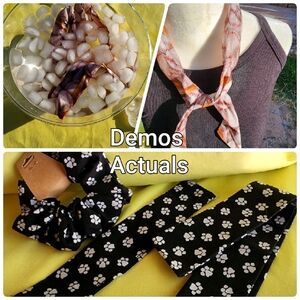 Hand Crafted Reusable Neck Cooler Bandana Wrist and Hair Scrunchie Stay Cool 😎